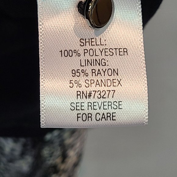 Dana Buchman Sleeveless Blouse Tank Womens Large Silver Snake Reptile Snakeskin - Picture 6 of 8